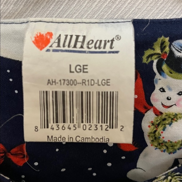 Festive Snowman Print Medical /office Jacket
     X7 - Picture 4 of 4